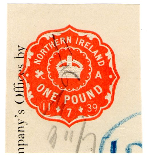 (I.B) George VI Revenue : Impressed Duty (Northern Ireland) &Acirc;&pound;1
