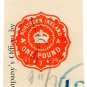 (I.B) George VI Revenue : Impressed Duty (Northern Ireland) &Acirc;&pound;1