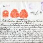(I.B) George V Revenue : Ireland Registration of Deeds 6/6d (compete document)