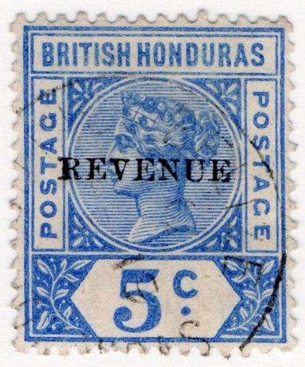 (I.B) British Honduras Revenue : Duty 5c