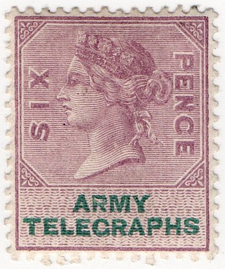 (I.B) QV Telegraphs : Army Telegraphs 6d