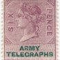 (I.B) QV Telegraphs : Army Telegraphs 6d