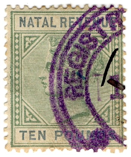 (I.B) Natal Revenue : Duty Stamp &Acirc;&pound;10