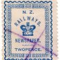 (I.B) New Zealand Railways : Newspaper Stamp 2d