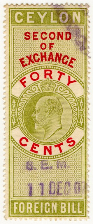 (I.B) Ceylon Revenue : Foreign Bill 40c