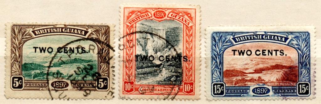 (I.B) British Guiana Postal : 2c Overprints