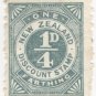 (I.B) New Zealand Revenue : Discount Stamp ¼d