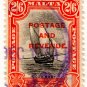(I.B) Malta Revenue : Duty Stamp 2/6d