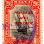 (I.B) Malta Revenue : Duty Stamp 2/6d
