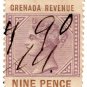 (I.B) Grenada Revenue : Duty Stamp 9d