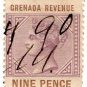 (I.B) Grenada Revenue : Duty Stamp 9d