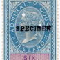 (I.B) QV Revenue : Admiralty Court Ireland 6d (1881)