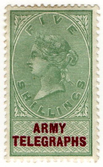 (I.B) QV Telegraphs : Army Telegraphs 5/-