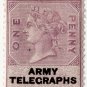 (I.B) QV Telegraphs : Army Telegraphs 1d