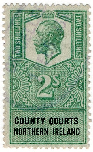 (I.B) George V Revenue : County Courts (Northern Ireland) 2/-