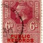 (I.B) George V Revenue : Public Records 6d