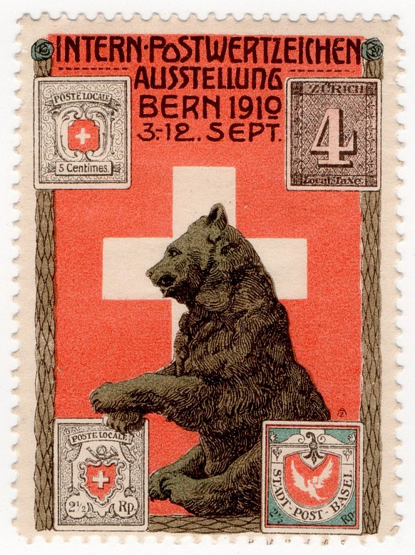(I.B) Switzerland Cinderella : International Stamp Exhibition (Berne 1910)