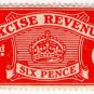 (I.B) Excise Revenue : 6d Vermillion (1916)