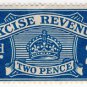 (I.B) Excise Revenue : 2d Blue (1934)