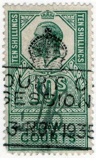 (I.B) George V Revenue : Law Courts (Scotland) 10/-