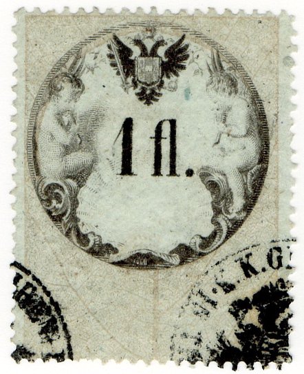 (I.B) Austria/Hungary Revenue : Stempelmarke 1 fl