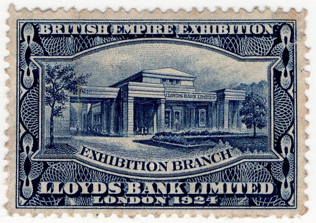 (I.B) British Empire Exhibition : Lloyds Bank Stamp