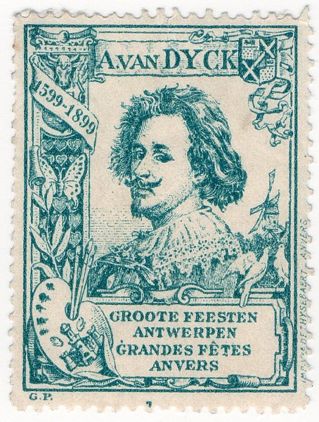 (I.B) Belgium Cinderella : Van Dyck 300th Anniversary (Antwerp 1899)