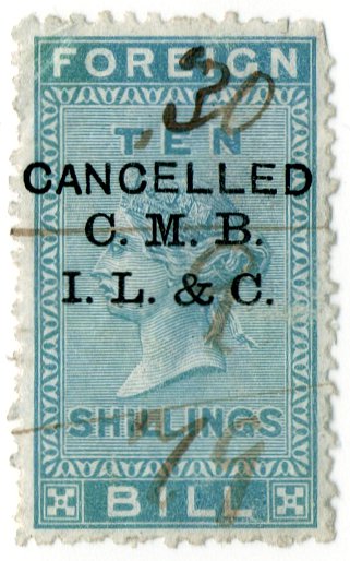 (I.B) QV Revenue : Foreign Bill 10/- (CMBIL & C pre-cancel)