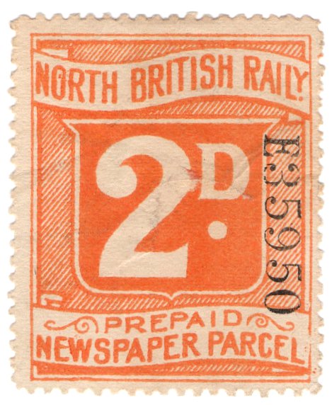 (I.B) North British Railway : Newspaper Parcel 2d