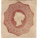 (I.B) Mauritius Postal : Embossed Die 10d