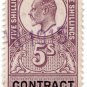 (I.B) Edward VII Revenue : Contract Note 5/-