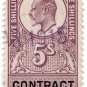 (I.B) Edward VII Revenue : Contract Note 5/-