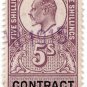 (I.B) Edward VII Revenue : Contract Note 5/-