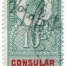(I.B) Edward VII Revenue : Consular Service 10/-