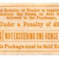 (I.B) QV Revenue : Cavendish Tobacco Duty (not exceeding 1oz)