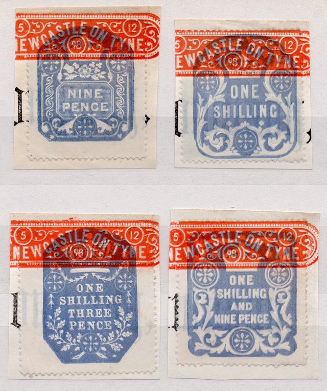 (I.B) QV Revenue : Embossed Adhesive Duty Collection (Newcastle)