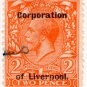(I.B) George V Commercial Overprint : Corporation of Liverpool