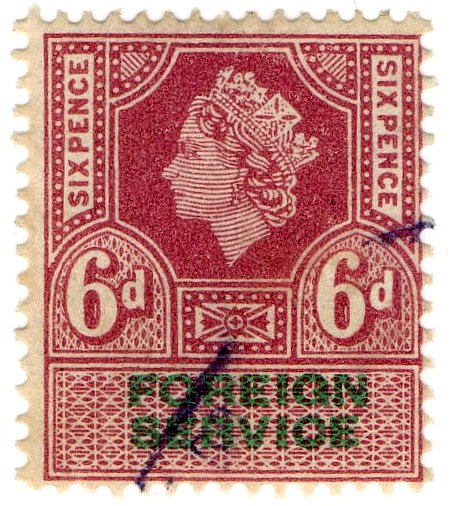 (I.B) Elizabeth II Revenue : Foreign Service 6d