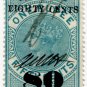 (I.B) Ceylon Revenue : Foreign Bill 80c on 1R 50c OP