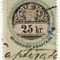 (I.B) Austria/Hungary Revenue : Stempelmarke 25 Kr