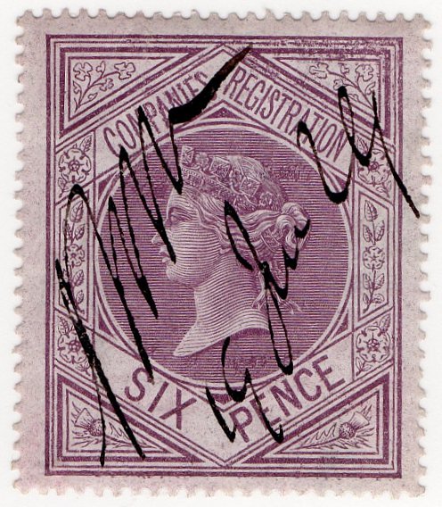 (I.B) QV Revenue : Companies Registration 6d (1867)