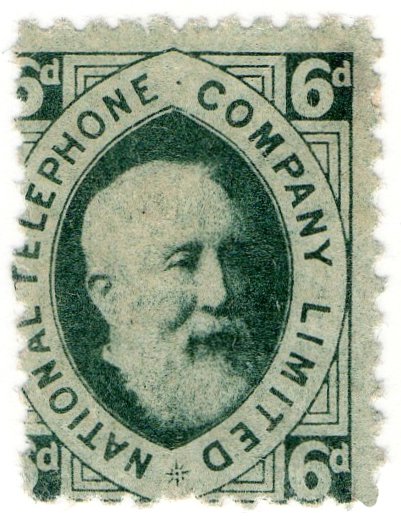 (I.B) National Telephone Company : 6d Dull Green
