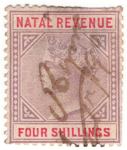(I.B) Natal Revenue : Duty Stamp 4/-