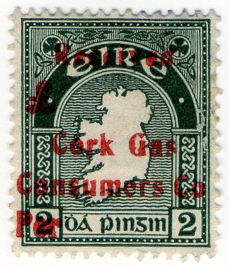 (I.B) Ireland Commercial Overprint : Cork Gas Consumers