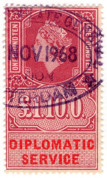 (I.B) Elizabeth II Revenue : Diplomatic Service &Acirc;&pound;1 10/-