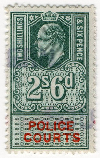 (I.B) Edward VII Revenue : Police Courts 2/6d
