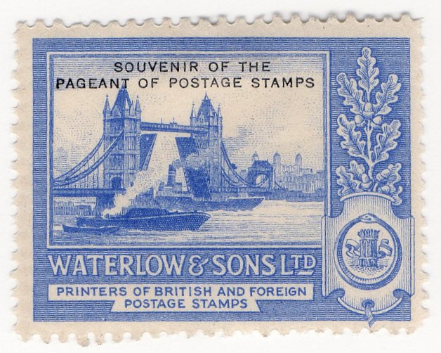 (I.B) Cinderella : Waterlow & Sons Ltd - Souvenir Stamp (Pool of London)