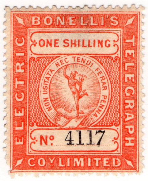 (I.B) Bonelli's Electric Telegraph Company 1/-