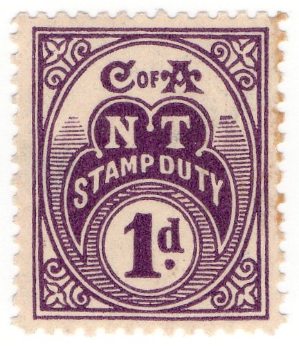 (I.B) Australia - Northern Territory : Stamp Duty 1d