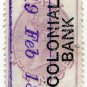 (I.B) QV Revenue : Foreign Bill 6d (Colonial Bank pre-cancel)